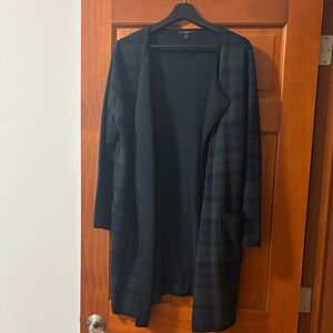 J. Crew Black and Green Plaid Women's Blazer